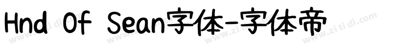 Hnd Of Sean字体字体转换